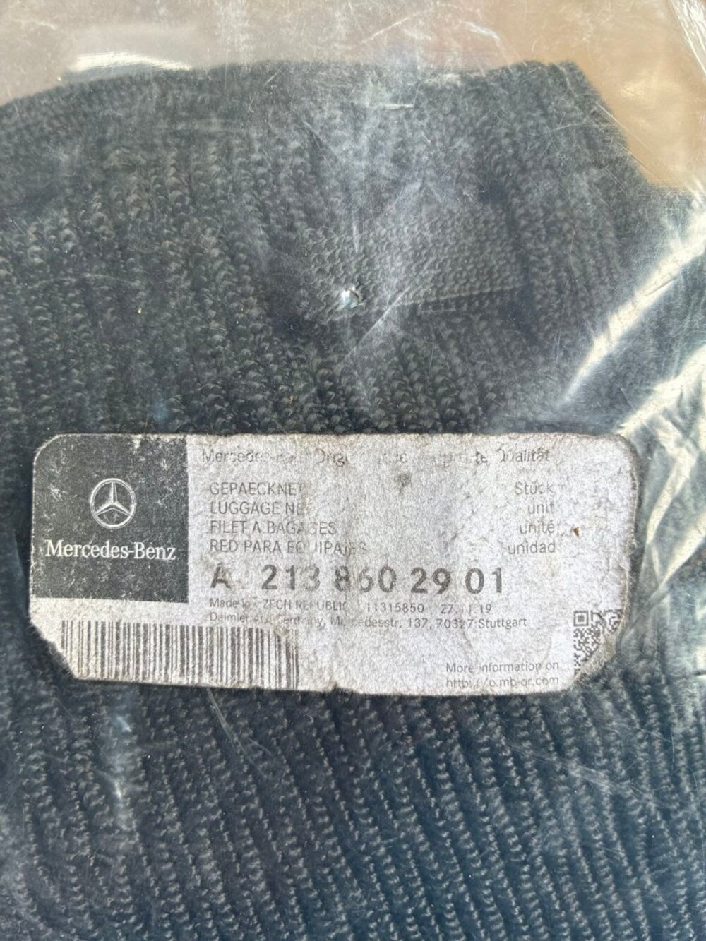 Mercedes-Benz luggage cargo net A2138602901